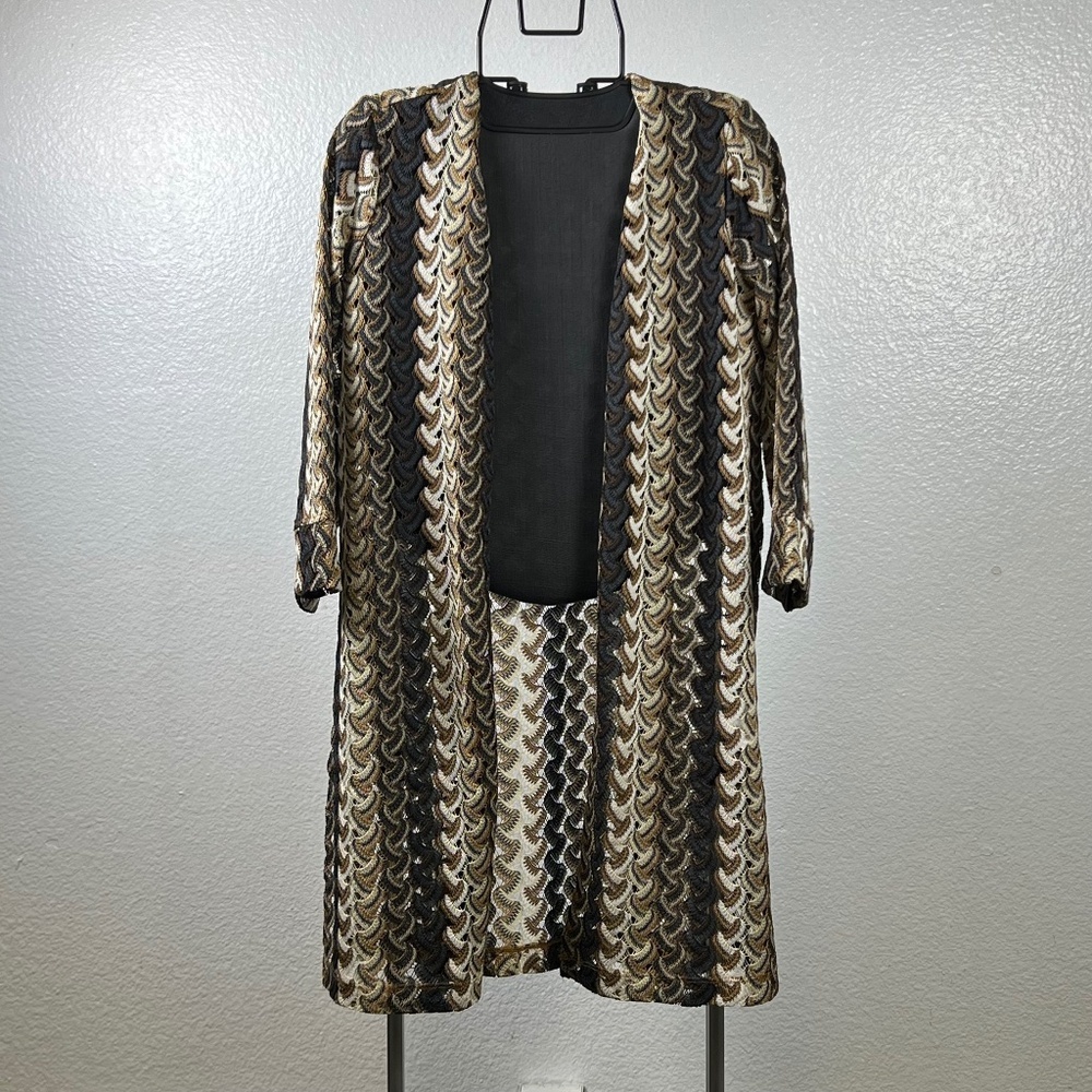 G by Giuliana Black Label Crochet Lace Knit Topper Size S